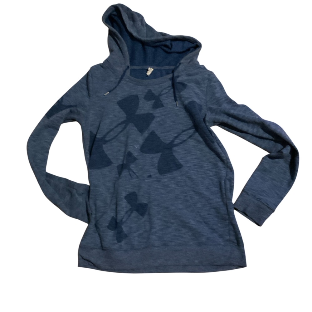 Under Armour Navy Pullover with Iconic Logo small loose